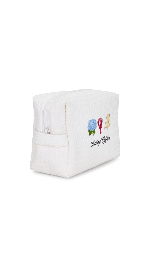  Abbode Out Of Office Waffle Pouch In White. 