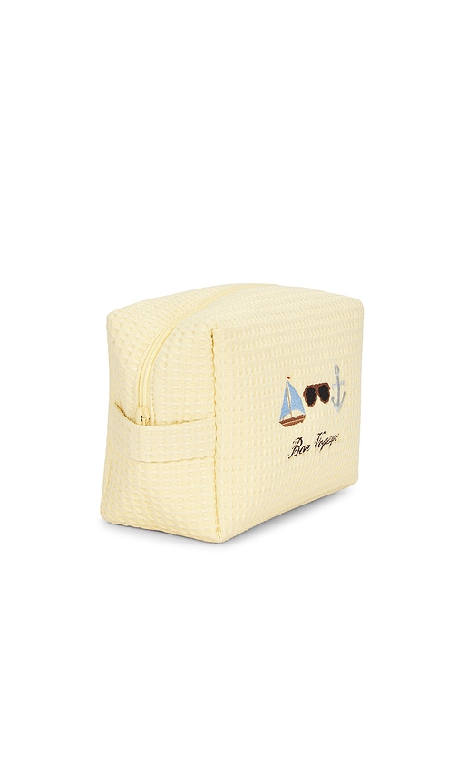  Abbode Bon Voyage Waffle Pouch In Lemon. 