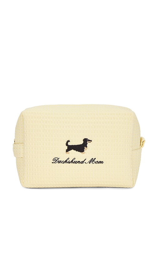 Abbode Daschund Mom Waffle Pouch in Butter.