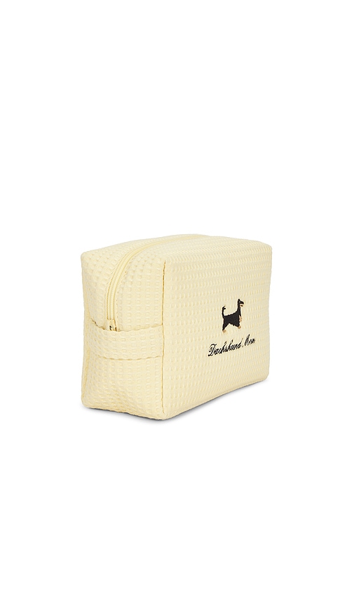  Abbode Daschund Mom Waffle Pouch In Lemon. 