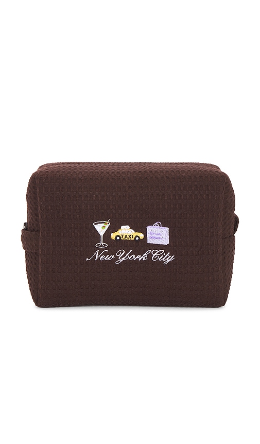 Abbode New York City Waffle Pouch in Chocolate.