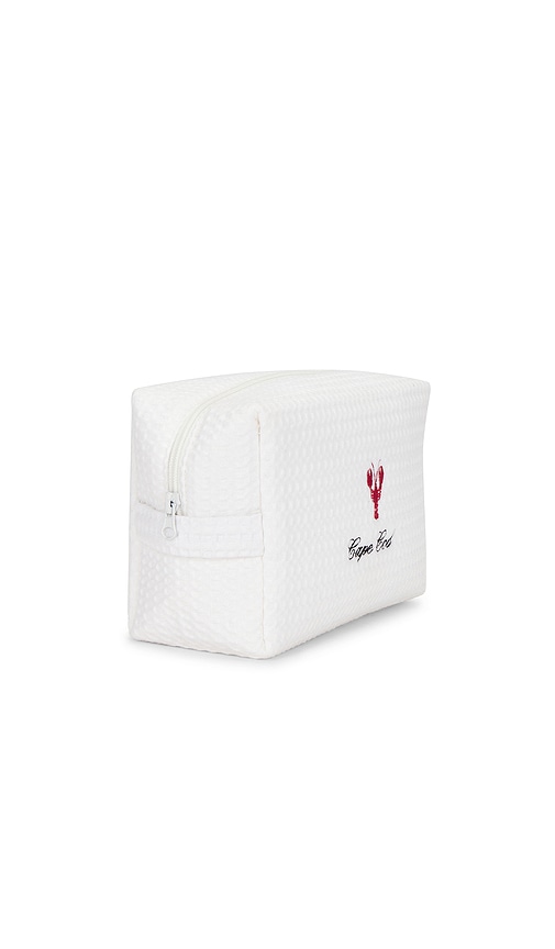  Abbode Cape Cod Waffle Pouch In White. 