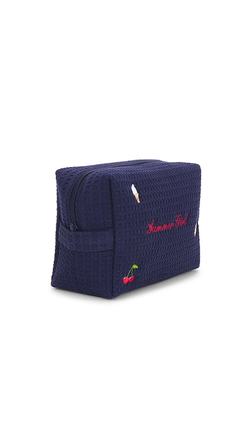  Abbode July 4th Summer Girl Waffle Pouch In Navy. 