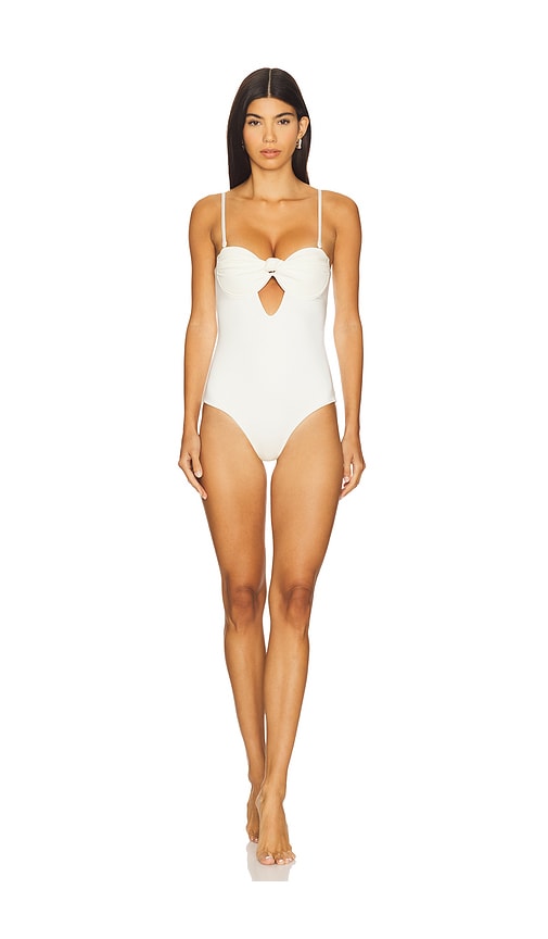 Kalon One Piece Swimsuit in Ivory. - size S (also in L, XS)