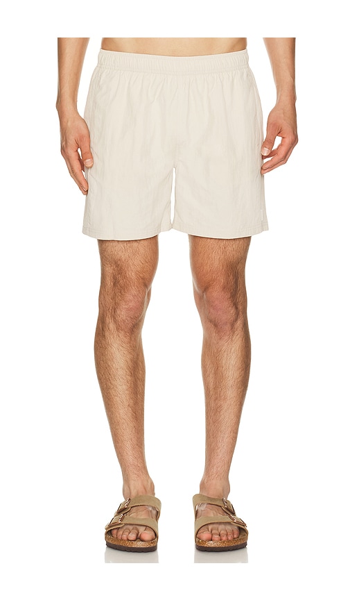 5.5 Solid Sebastian Swim Trunk in Cream. - size XL/1X (also in S, M, L)