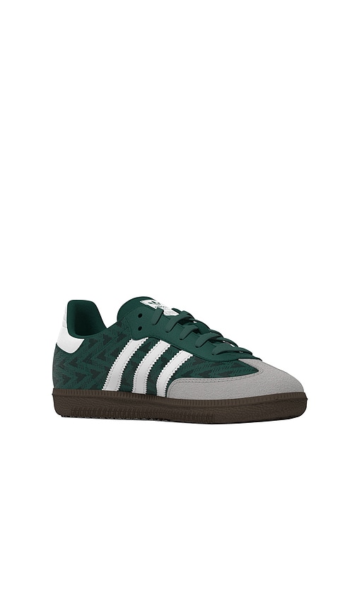  Adidas Originals Zapatilla Deportiva Samba Og En Color Verde Oscuro Talla 1  (también En 11, 12, 13). 