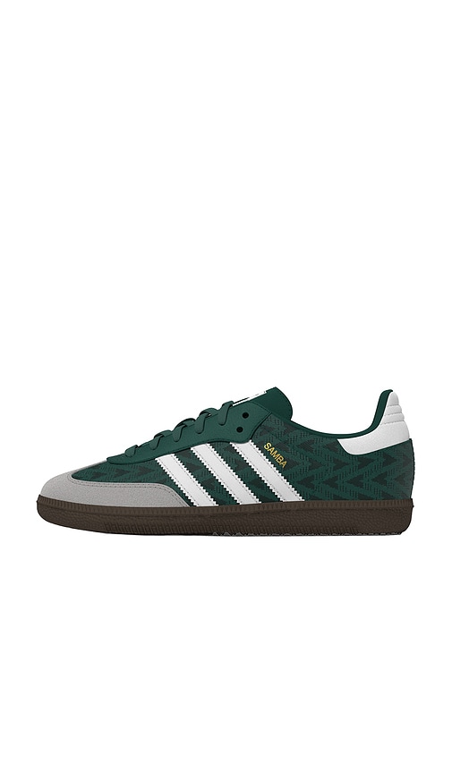  Adidas Originals Zapatilla Deportiva Samba Og En Color Verde Oscuro Talla 1  (también En 11, 12, 13). 
