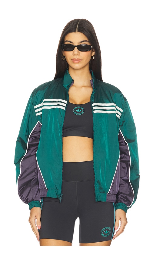 Adidas Originals X Sporty & Rich Windbreaker In Green