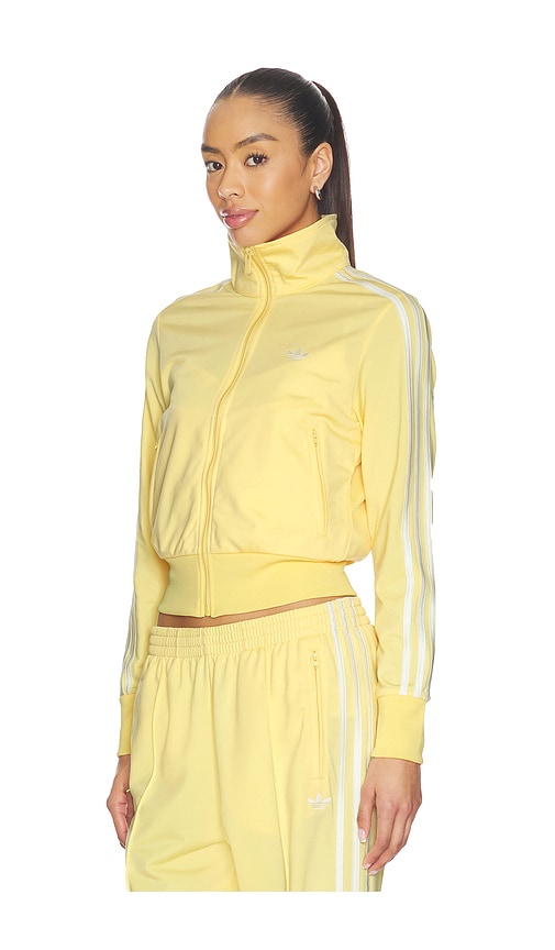 adidas Originals Firebird Classic Track Top in Orange Tint & Off White