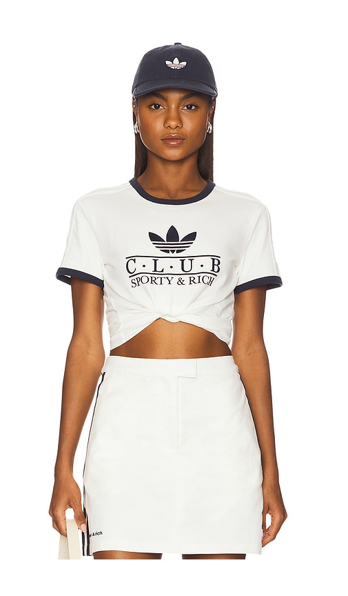 x Sporty & Rich Graphic T-Shirt in White. - size S (also in M, XS)