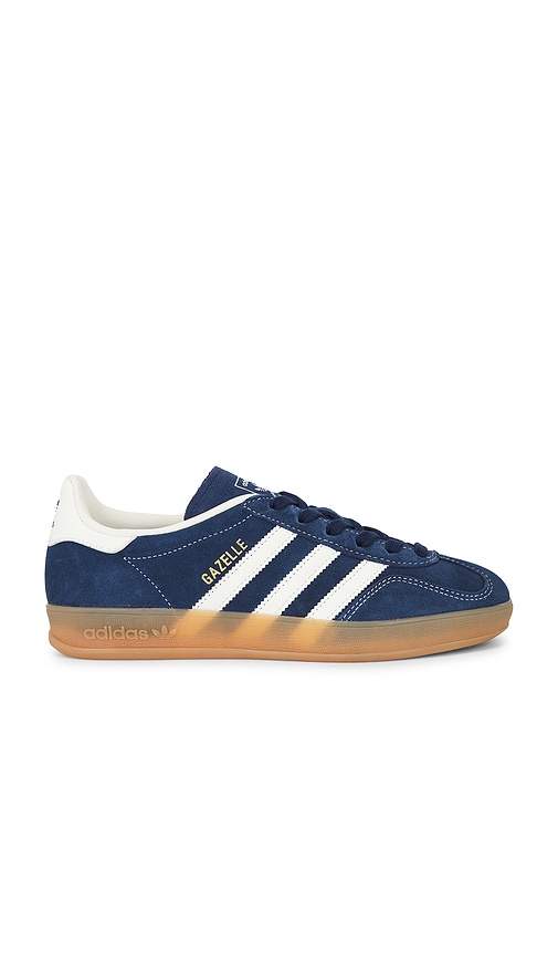 adidas Originals Gazelle Indoor in Night Indigo, Off White, & Gold