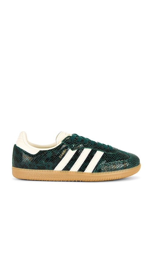 adidas Originals Samba OG in Cream White & Collegiate Green