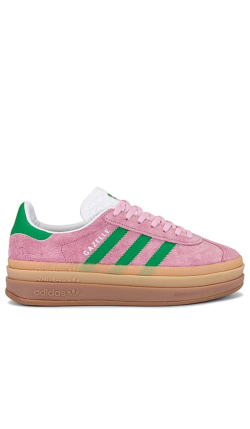 adidas Originals Gazelle Bold in Pink & Green | REVOLVE
