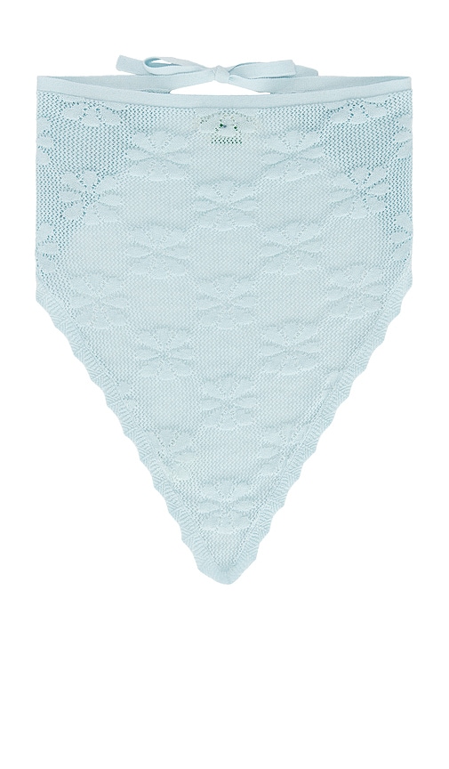 Asta Resort Bruna Crochet Bandana In Blue