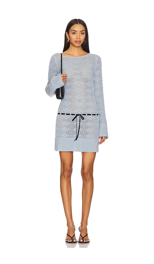 X REVOLVE Vivienne Long Sleeve Mini Dress in Baby . - size L (also in M, S, XL, XS) - ASTA RESORT - Modalova