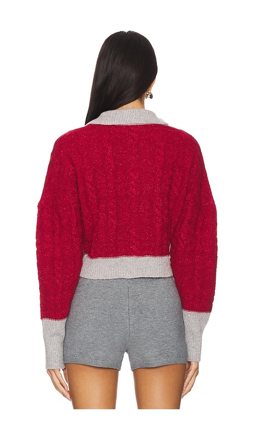 Asta Resort Cardigan Bella In Red. Größe S. Also In M. 
