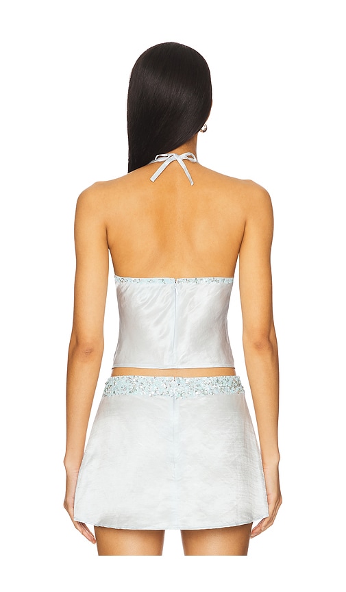  Asta Resort Neckholder-top Marina In Baby Blue. Größe S. Also In Xs, M. 