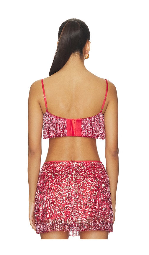  Asta Resort Oberteil Yasmin Fringe In Red. Größe Xs. Also In S, M, L. 