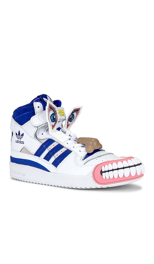 adidas x Kerwin Frost Forum Hi Humanchives in White & Bold Blue