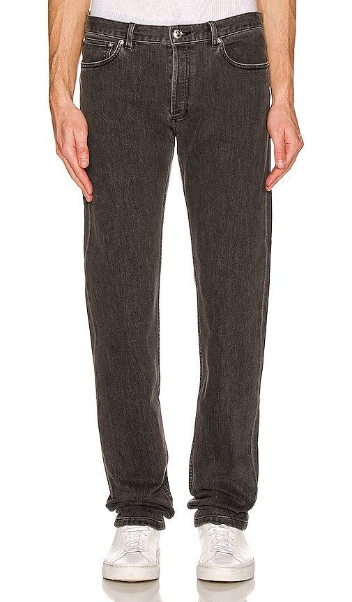 A.P.C. Petit Standard Straight Leg Jean in Grey | REVOLVE