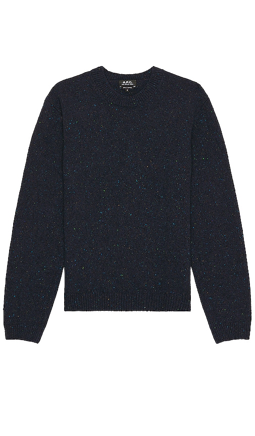 ニット・セーター A.P.C. Chandler Knit Dark Navy WOAOXH23157IAK WOAOXH23157IAK A.P.C. Navy Chandler Sweater A.P.C.