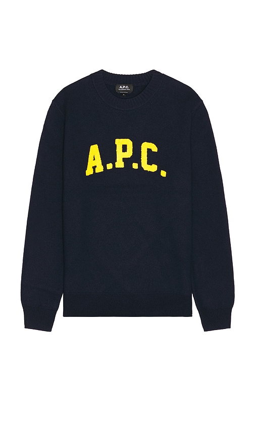 Shop Apc Joshua Sweater In 다크 네이비