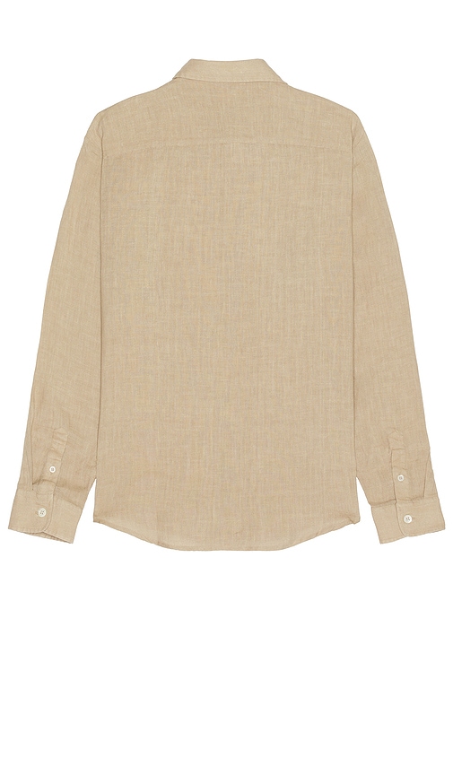 Shop Apc Chemise Cassel Logo In Beige