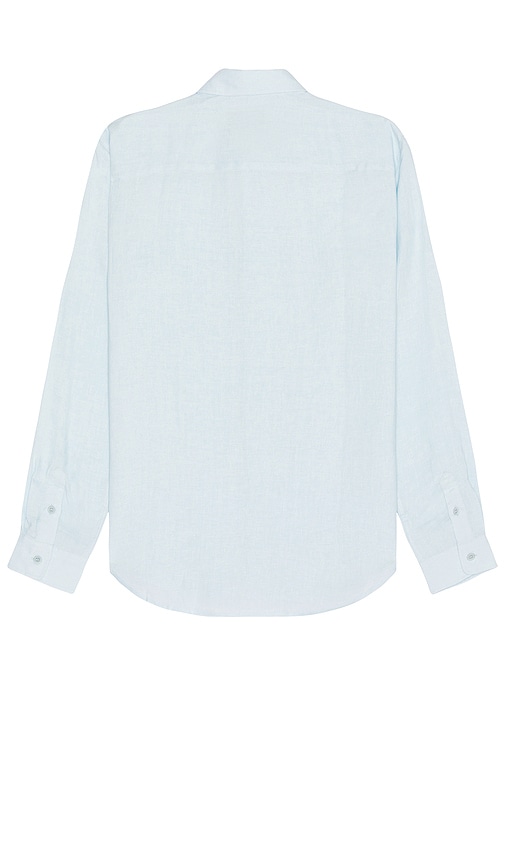 Shop Apc Chemise Cassel Logo In Light Blue