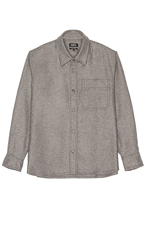 A.P.C. Surchemise Basile in Heathered Grey