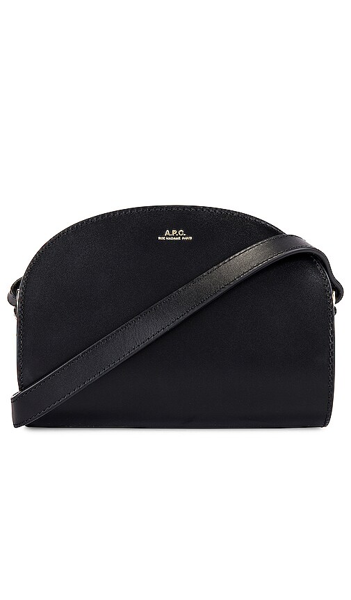 Noir Sac Demi-Lune Mini Bag by A.P.C. Accessories for $20