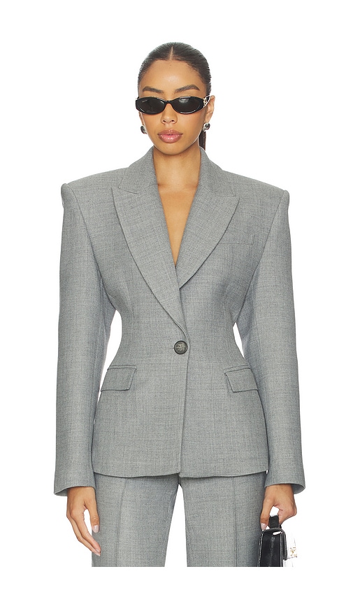 Single Breasted Contour Blazer Alex Perry