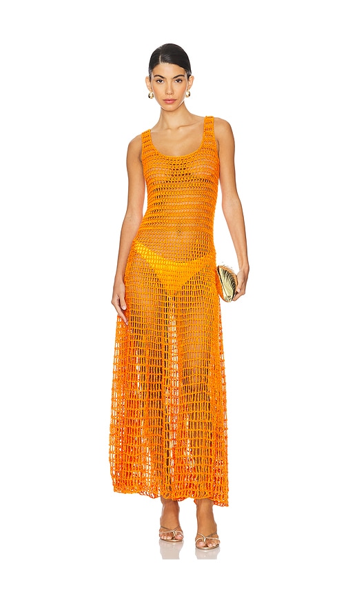 Shop Alix Pinho Live Maxi Dress In Orange