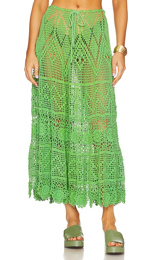 Alix Pinho X Revolve Joyce Skirt In Green