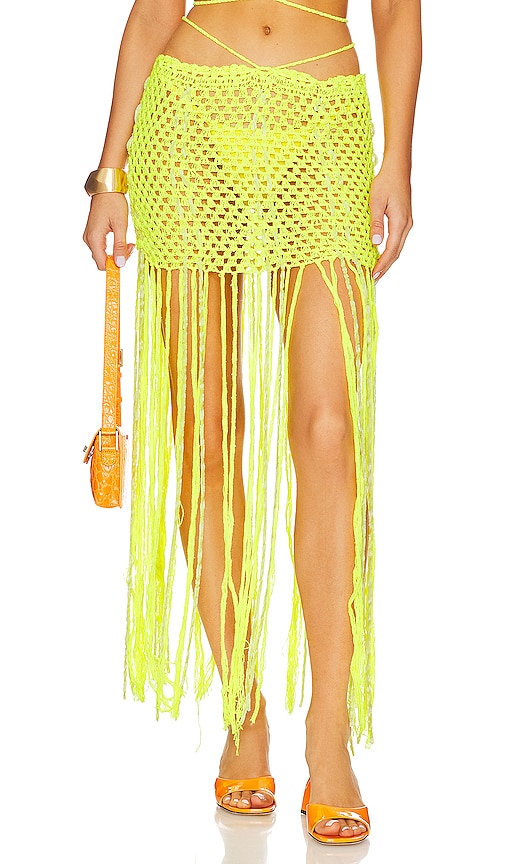 Alix Pinho Paradise Skirt In Yellow