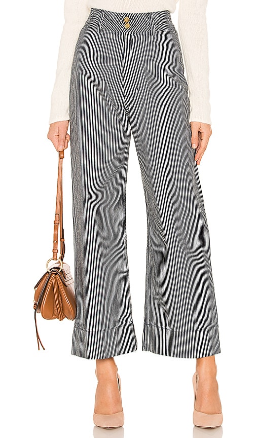 APIECE APART Denim Merida Pant in Railroad Stripe | REVOLVE