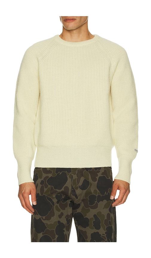 After Pray Rover Patched Knit Crew Neck Sweater