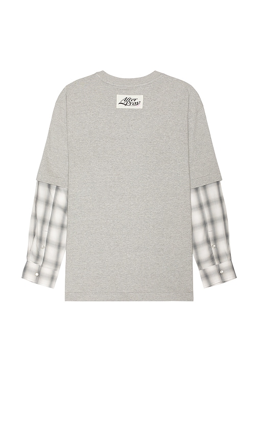 Shop After Pray Layered Long Sleeve T-shirt In Grey