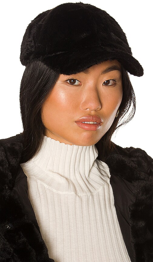 Apparis Black Faux Leather Cap Apparis Black Faux Leather Cap - threedaughtersproperties.com main image 4