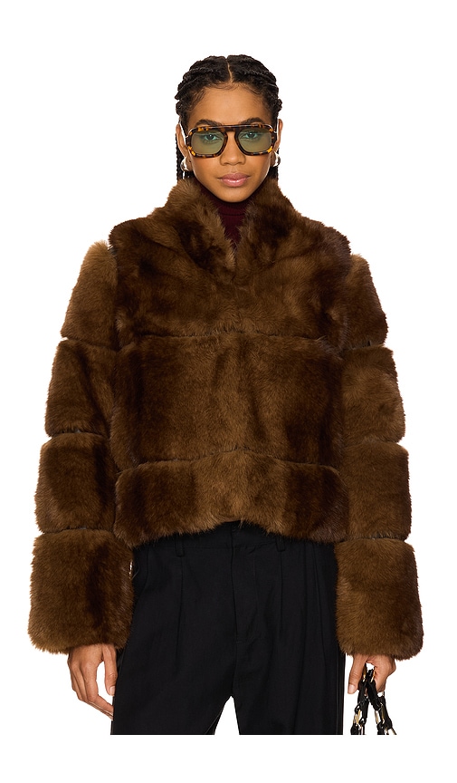 Apparis Sai Mink Short Coat In Mink