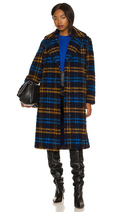 Apparis good Plaid Sherpa Coat ~ Size L