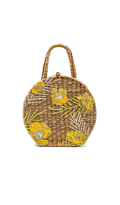 Aranaz Rosario Round Tote in Yellow REVOLVE