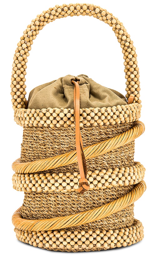 Shop Aranaz Espiral Bag In Natural
