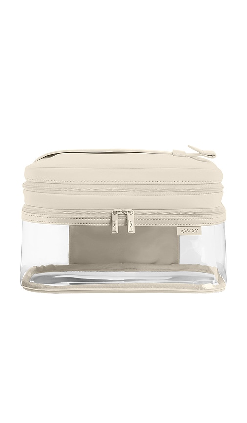 Away Cosmetic Case in Salt White.