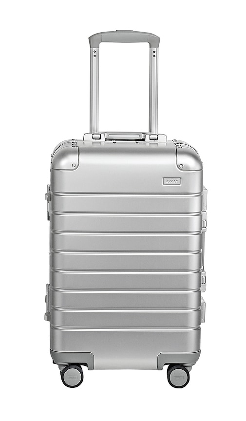 Away Aluminum Carry On in Metallic Silver.