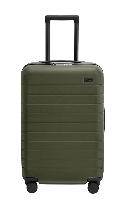 Away Bigger Carry On Flex in Olive.