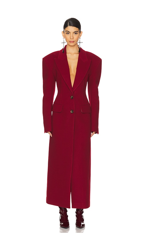 Aniye Records Tara Coat in Dark Ruby REVOLVE