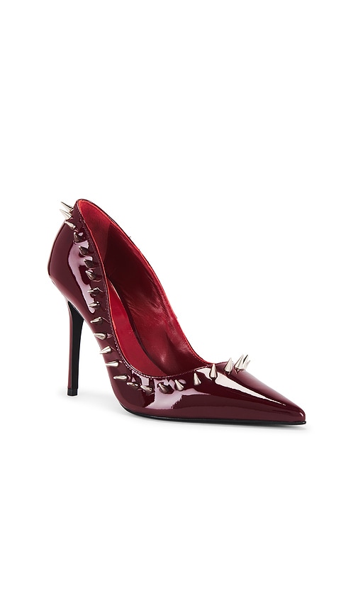 Shop Aniye Records Lion Pumps In Dark Ruby