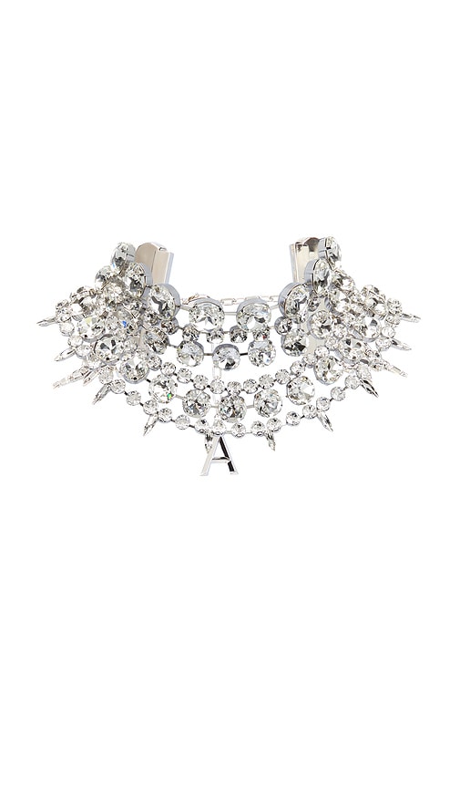 Area Crystal Multi Layer Choker Necklace