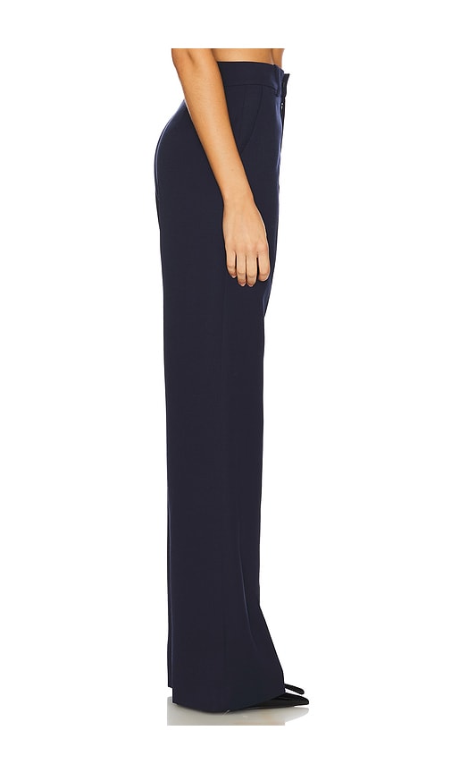 Shop Area Chain Plate Straight Leg Trouser In Navy