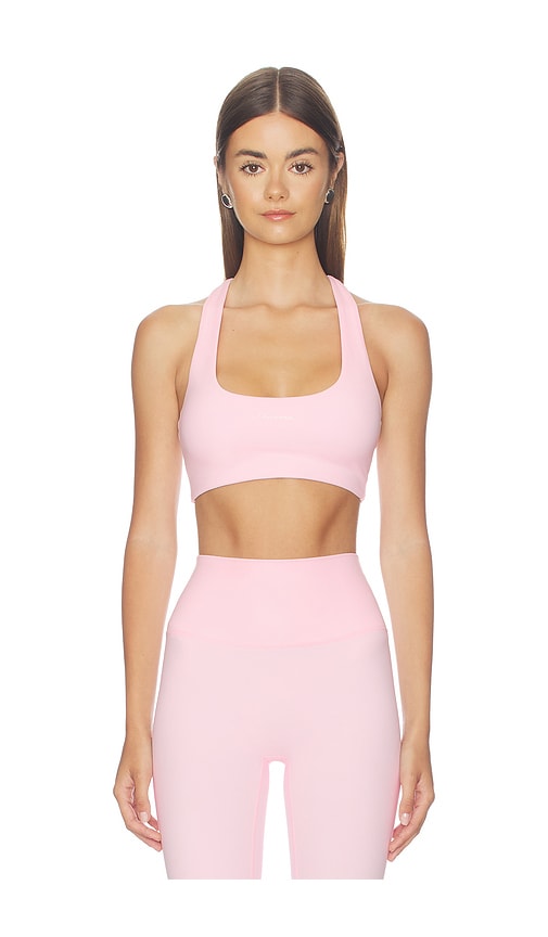 Astoria Racer Back Sports Bra In Angel Pink